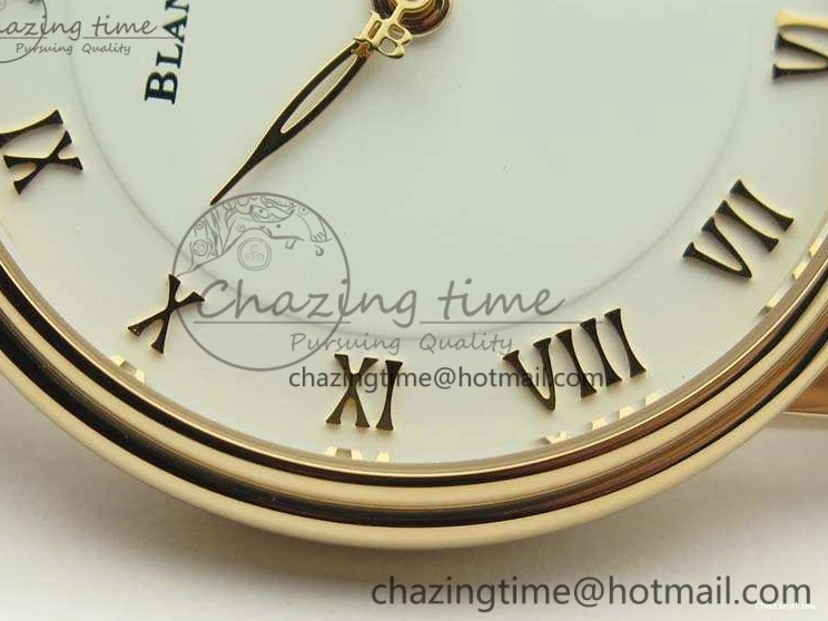 0309 Villeret 6651 RG ZF 1:1 Best Edition White Dial On Brown Leather Strap A Unique 8097